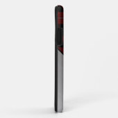 Aangepast rood en zwart geplakt Case-Mate iPhone case (Achterkant/rechts)