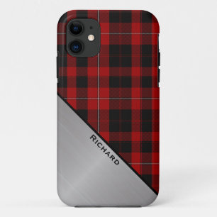 Aangepast rood en zwart geplakt iPhone 5S-draagtas Case-Mate iPhone Case