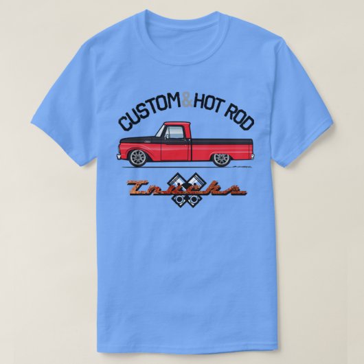 Aangepast rood en zwart t-shirt (Design voorkant)