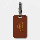 Aangepast rood geplakt Bagagelabel (Achterkant verticaal)
