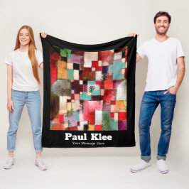 Aangepast rood groen Violet Yellow Rhythms Paul Kl Fleece Deken