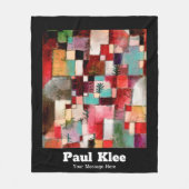 Aangepast rood groen Violet Yellow Rhythms Paul Kl Fleece Deken (Voorkant)