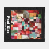 Aangepast rood groen Violet Yellow Rhythms Paul Kl Fleece Deken (Voorkant (Horizontaal))