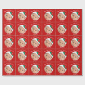 Aangepast rood mijn eerste kerstcadeaupapier cadeaupapier (Vlak)