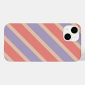 Aangepast Rood Paarse Gele Pastel Monogram Case-Mate iPhone Case (Achterkant (horizontaal))