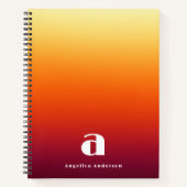 Aangepast rood Persoonlijk Notitieboek (Voorkant)