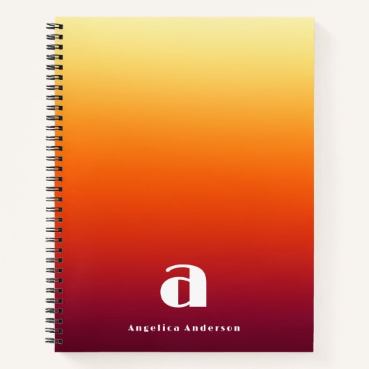 Aangepast rood Persoonlijk Notitieboek (Voorkant)