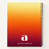 Aangepast rood Persoonlijk Notitieboek (Achterkant)