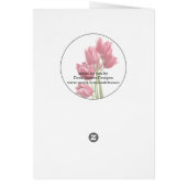 Aangepast rood roze tulpen roze rode gingham (Achterkant)