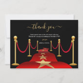 Aangepast rood tapijt thema aanpassen Hartelijk da Bedankkaart (Voorkant)