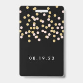 Aangepast rood tapijt VIP-pas Mitzvah Badge (Back)