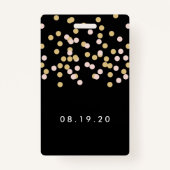 Aangepast rood tapijt VIP-pas Mitzvah Badge (Achterkant)