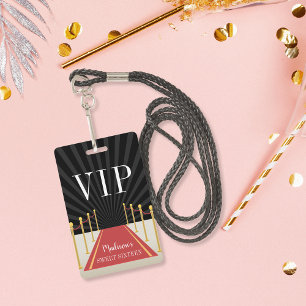 Aangepast rood tapijt VIP-pas Sweet Sixteen Badge