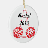 Aangepast rood-voorkaneel keramisch ornament (Rechts)