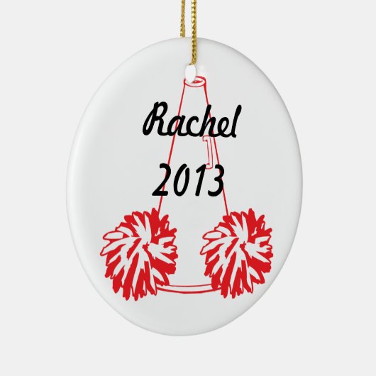 Aangepast rood-voorkaneel keramisch ornament (Rechts)