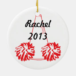 Aangepast rood-voorkaneel keramisch ornament