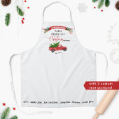 Aangepast,  rood vrachtwagen, verse snijbomen, fee schort