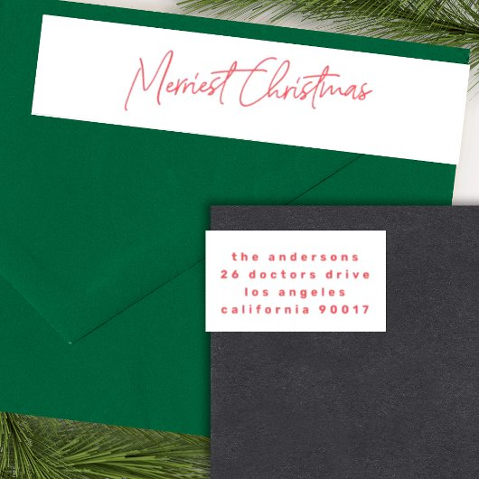 Aangepast rood wit tekstvakantie Kerst sticker