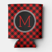 Aangepast rood zwart bufferpatroon controleren blikjeskoeler (Voorkant)