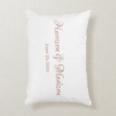 Aangepast Roos Aangepaste paar Datum bruiloft Accent Kussen (Voorkant(Verticaal))