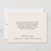 Aangepast Roos Bedankkaart (Achterkant)