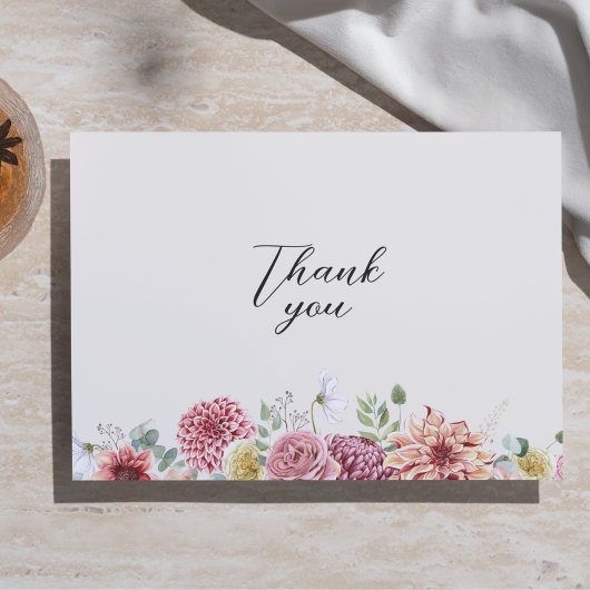 Aangepast Roos Bedankkaart