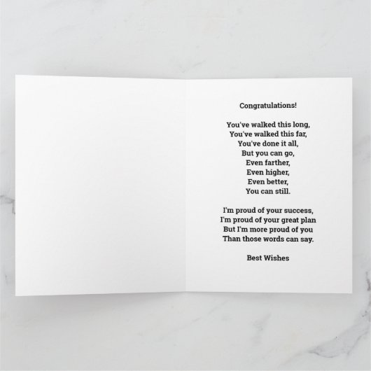 Aangepast Roos Gold Afstuderen Fotolijst Kaart (Binnen)