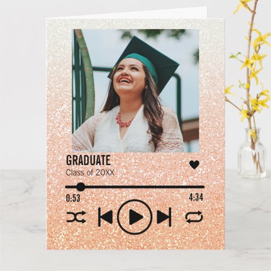 Aangepast Roos Gold Afstuderen Fotolijst Kaart (Gele Bloem)