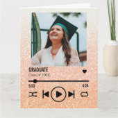 Aangepast Roos Gold Afstuderen Fotolijst Kaart (Voorkant)