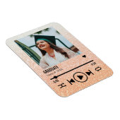 Aangepast Roos Gold Afstuderen Fotolijst Magneet (Rechterzijde)