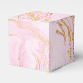 Aangepast Roos Gold Blush Pink Marble White Gift Bedankdoosjes (Voorkant Zijde)