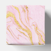 Aangepast Roos Gold Blush Pink Marble White Gift Bedankdoosjes (Bovenkant)
