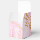 Aangepast Roos Gold Blush Pink Marble White Gift Bedankdoosjes (Geopend)