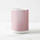 Aangepast Roos Gold Elegant monogram Klassiek Koffiemok (Center)