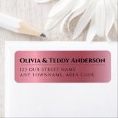 Aangepast ROOS GOLD Foil look Elegant Event Addres Etiket (Insitu)