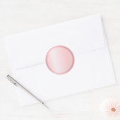 Aangepast Roos Gold Glitter Blank Sjabloon Voeg te Ronde Sticker (Envelop)