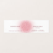 Aangepast Roos Gold Glitter look Modern Elegant Visitekaartje (Binnenkant ongevouwen)