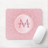 Aangepast Roos Gold Glitter Sjabloon Stijlvol rend Muismat (Met muis)