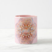 Aangepast Roos Gold/Roze Mandala gewoon doorbreken Mok (Midden)