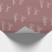 Aangepast Roos kerkkoper voor fijne kerst Brow ach Cadeaupapier (Hoek)