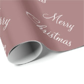 Aangepast Roos kerkkoper voor fijne kerst Brow ach Cadeaupapier (Rol Hoek)