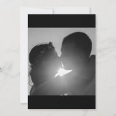 Aangepast Roos met Piano Red Floral Wedding Save The Date (Achterkant)