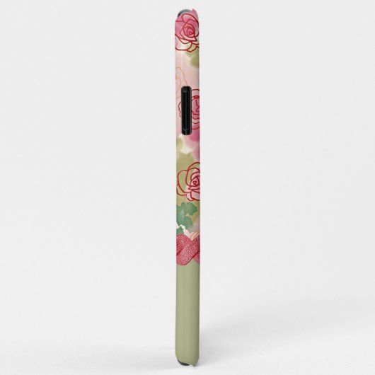 Aangepast Roos op zomervakantie met Waterverf Case-Mate iPhone Case (Achterkant/rechts)