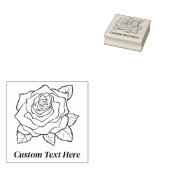Aangepast Roos Rubberstempel (Gestempeld)