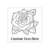 Aangepast Roos Rubberstempel (Afrduk)