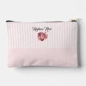 Aangepast Roos Schilderen Stripe Preppy Etui (Achterkant)