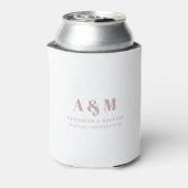 Aangepast Roos Tekst wit huwelijk Blikjeskoeler (Blikje Achterkant)