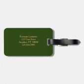 Aangepast Roos van het Blooming Peach Bagagelabel (Achterkant horizontaal)