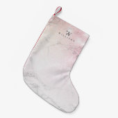 Aangepast roos van Marmer Glitter Kleine Kerstsok (Voorkant (Hangend))