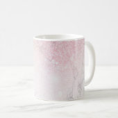 Aangepast roos van Marmer Glitter Koffiemok (Voorkant rechts)